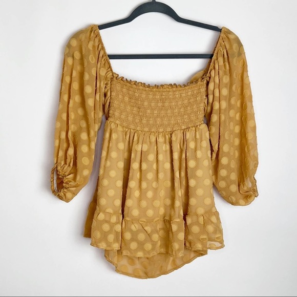 New Show Me Your Mumu Nita Top Small Yellow - Picture 2 of 8